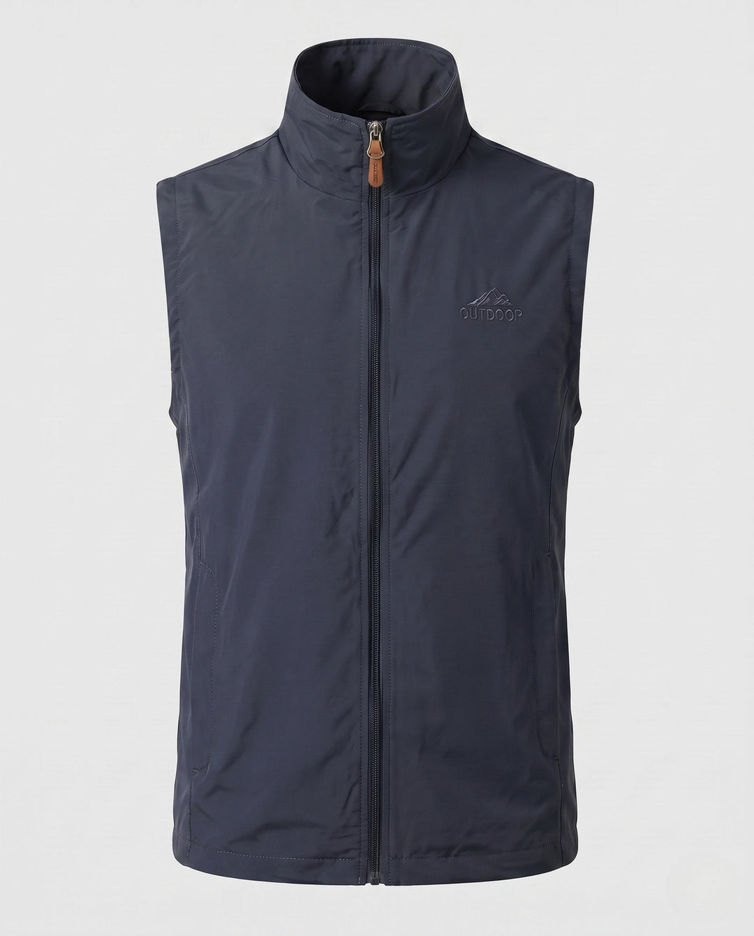 Herr Lätt Frilufts Softshell Väst med Ståkrage och Hel Dragkedja
