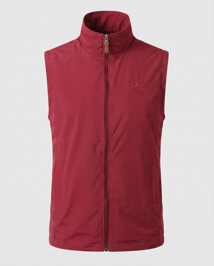 Herr Lätt Frilufts Softshell Väst med Ståkrage och Hel Dragkedja