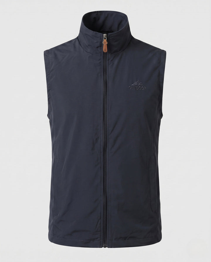 Herr Lätt Frilufts Softshell Väst med Ståkrage och Hel Dragkedja