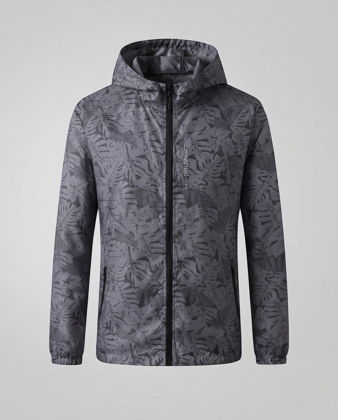 Dam lätt Rain jacka med huva och Reflective Accents