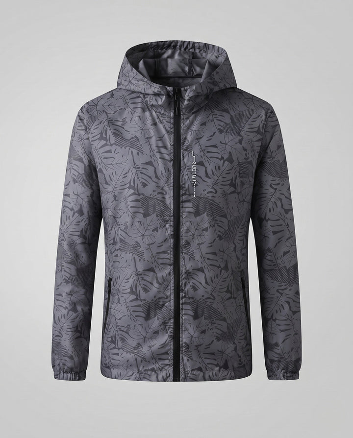 Dam lätt Rain jacka med huva och Reflective Accents