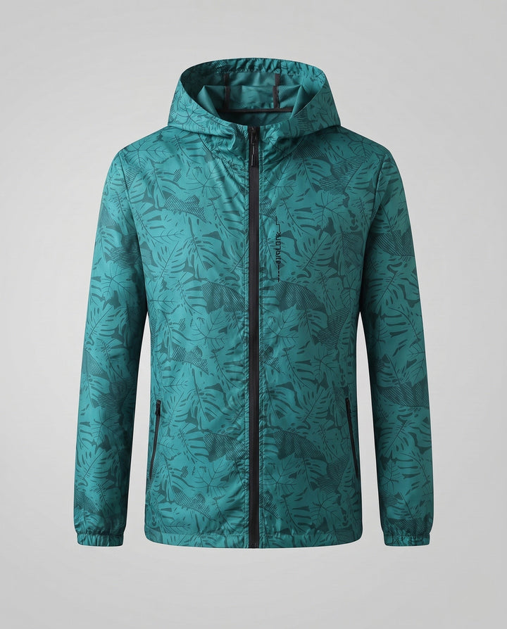 Dam lätt Rain jacka med huva och Reflective Accents