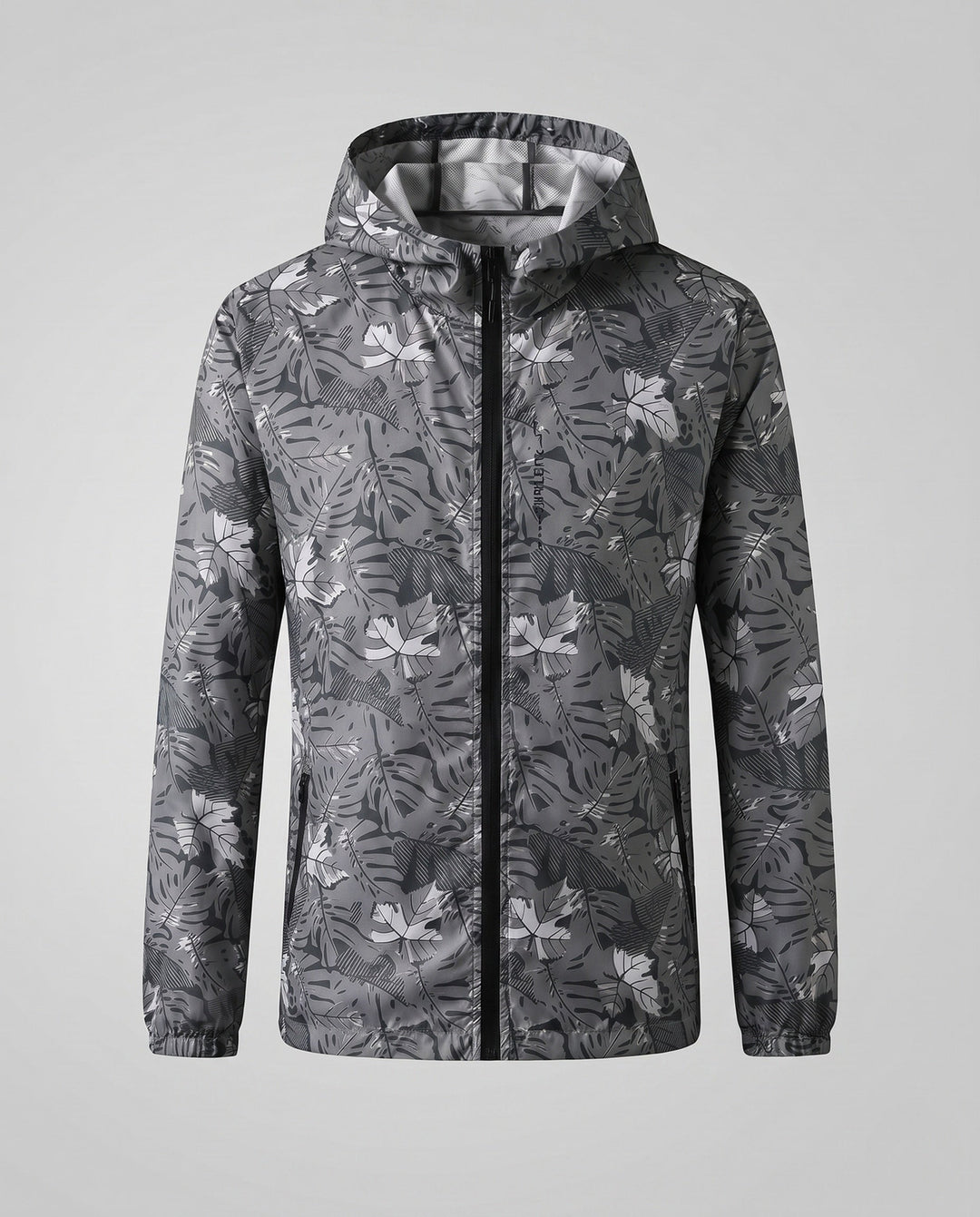 Dam lätt Rain jacka med huva och Reflective Accents