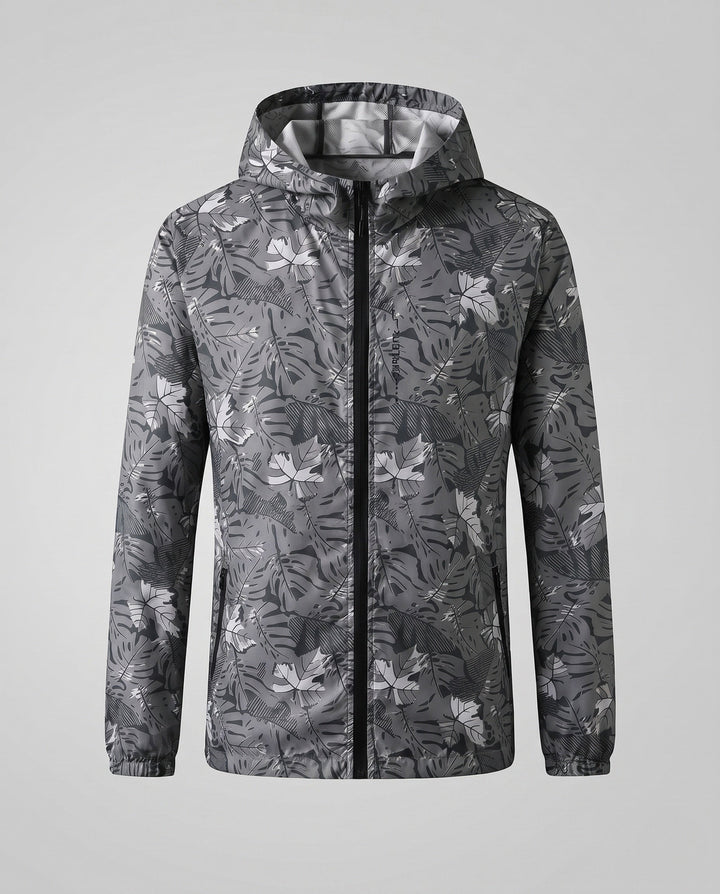 Dam lätt Rain jacka med huva och Reflective Accents