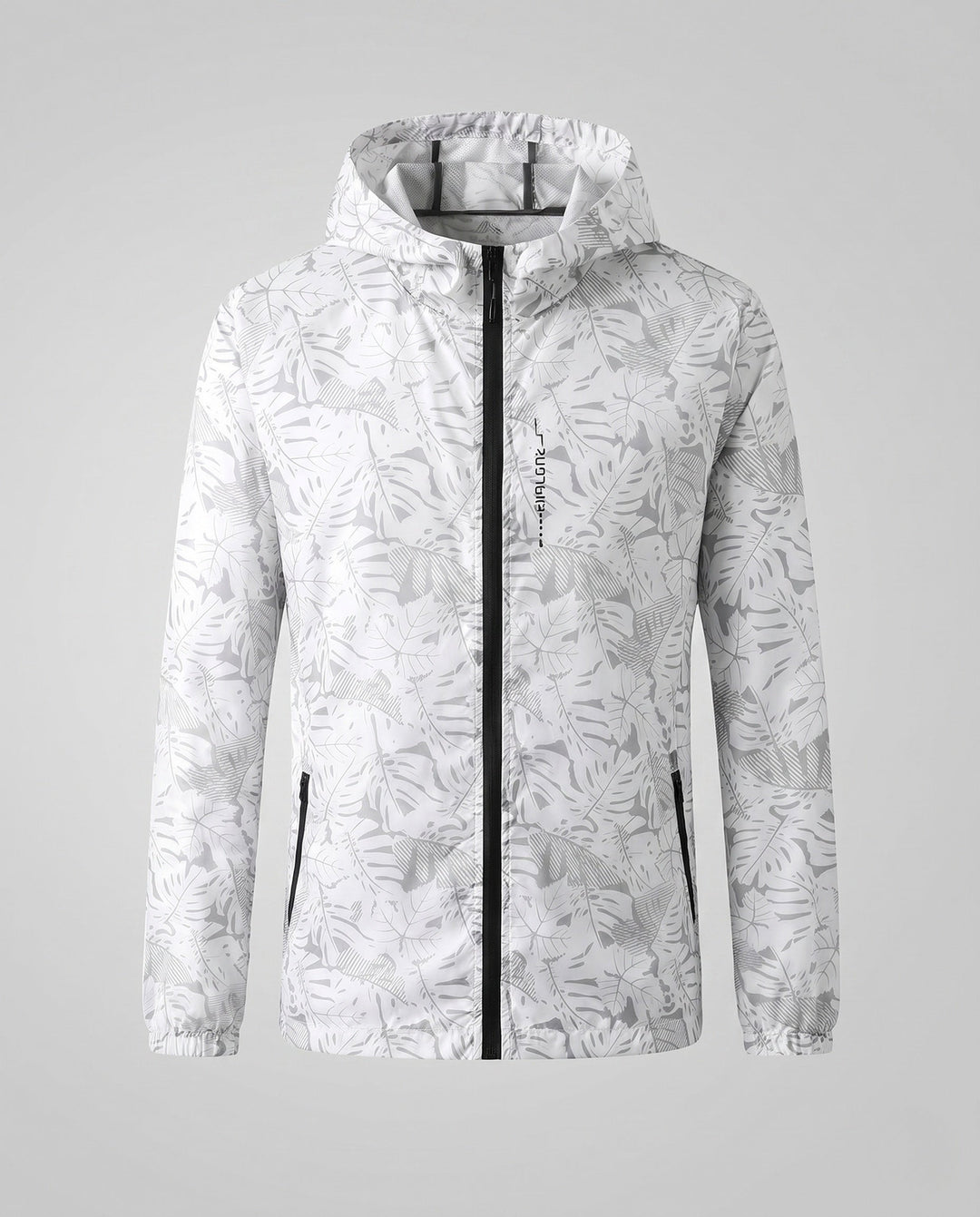 Dam lätt Rain jacka med huva och Reflective Accents