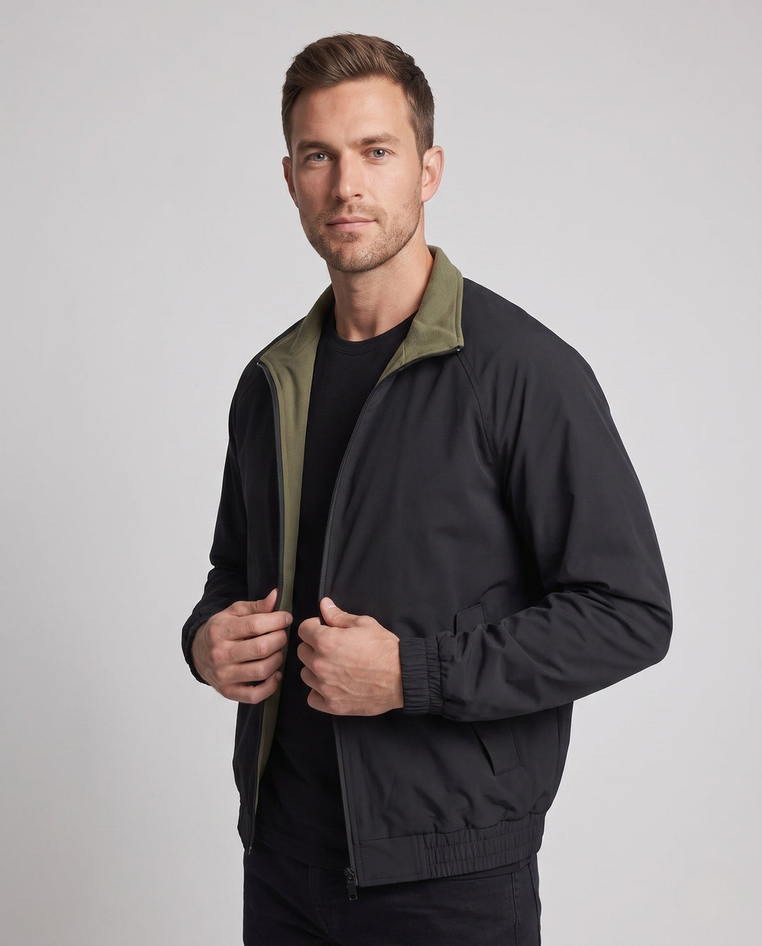 Herr Funktionell Fleece Jacka