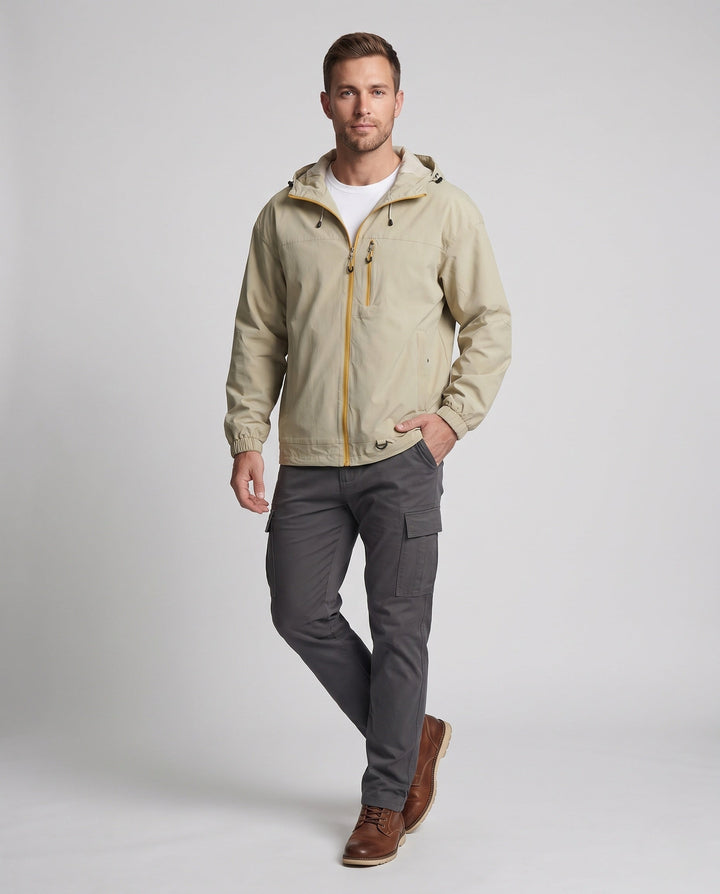 Herr Technical Utomhus Jacka med Justerbar Huva