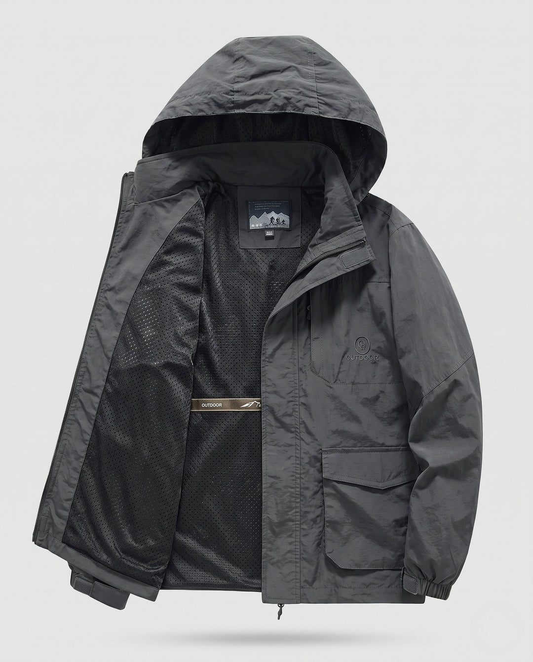 Herr Technical Utomhus Jacka med Uttagbar Huva