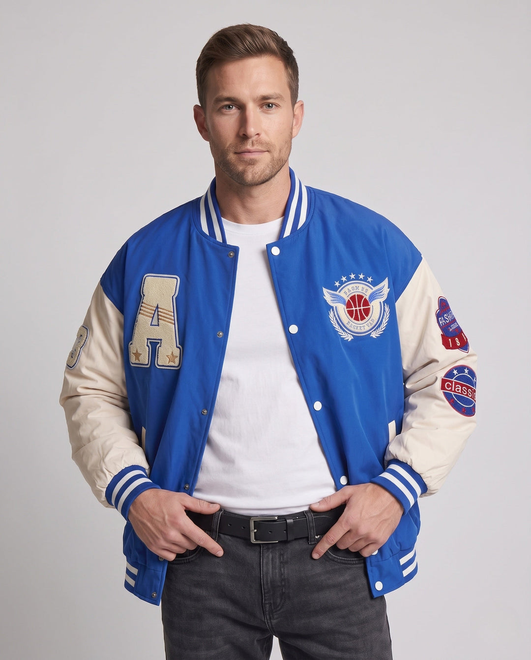 Herr Trendy Varsity Jacka