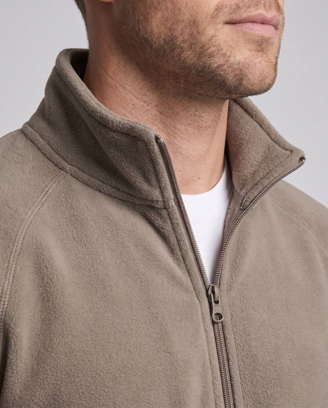 Herr Mjuk Fleece Jacka med Hög Krage 1787797216