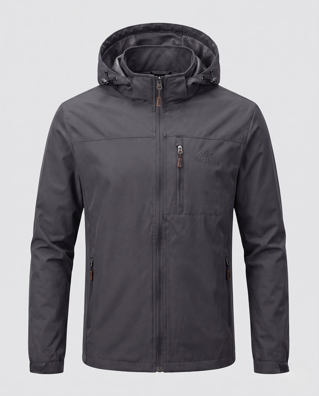 Herr Weatherproof Utomhus Jacka med Justerbar Huva