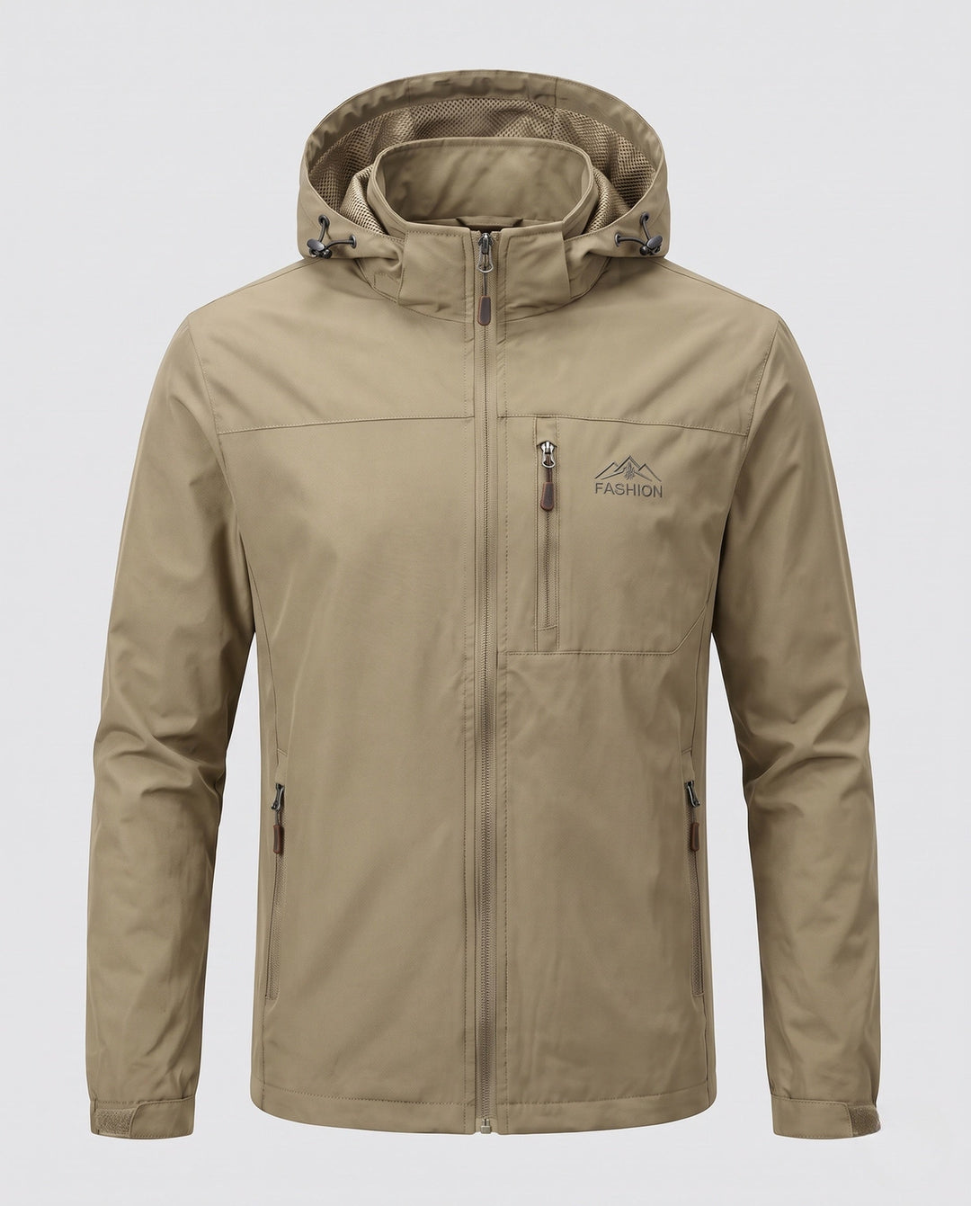 Herr Weatherproof Utomhus Jacka med Justerbar Huva