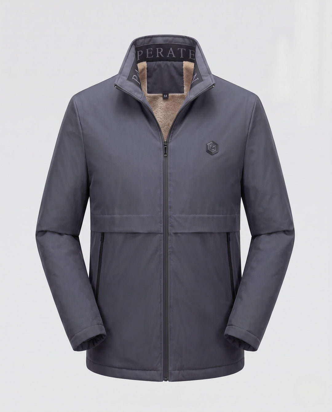 Herr Vinter Parka med Faux Fur Krage