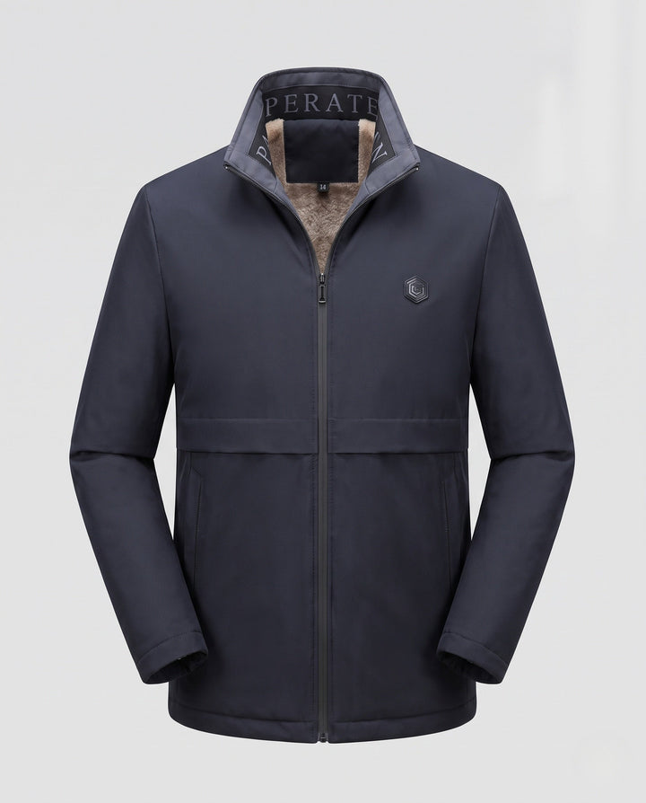 Herr Vinter Parka med Faux Fur Krage