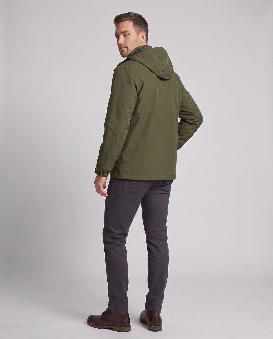 Unisex funktionsjacka med justerbar huva