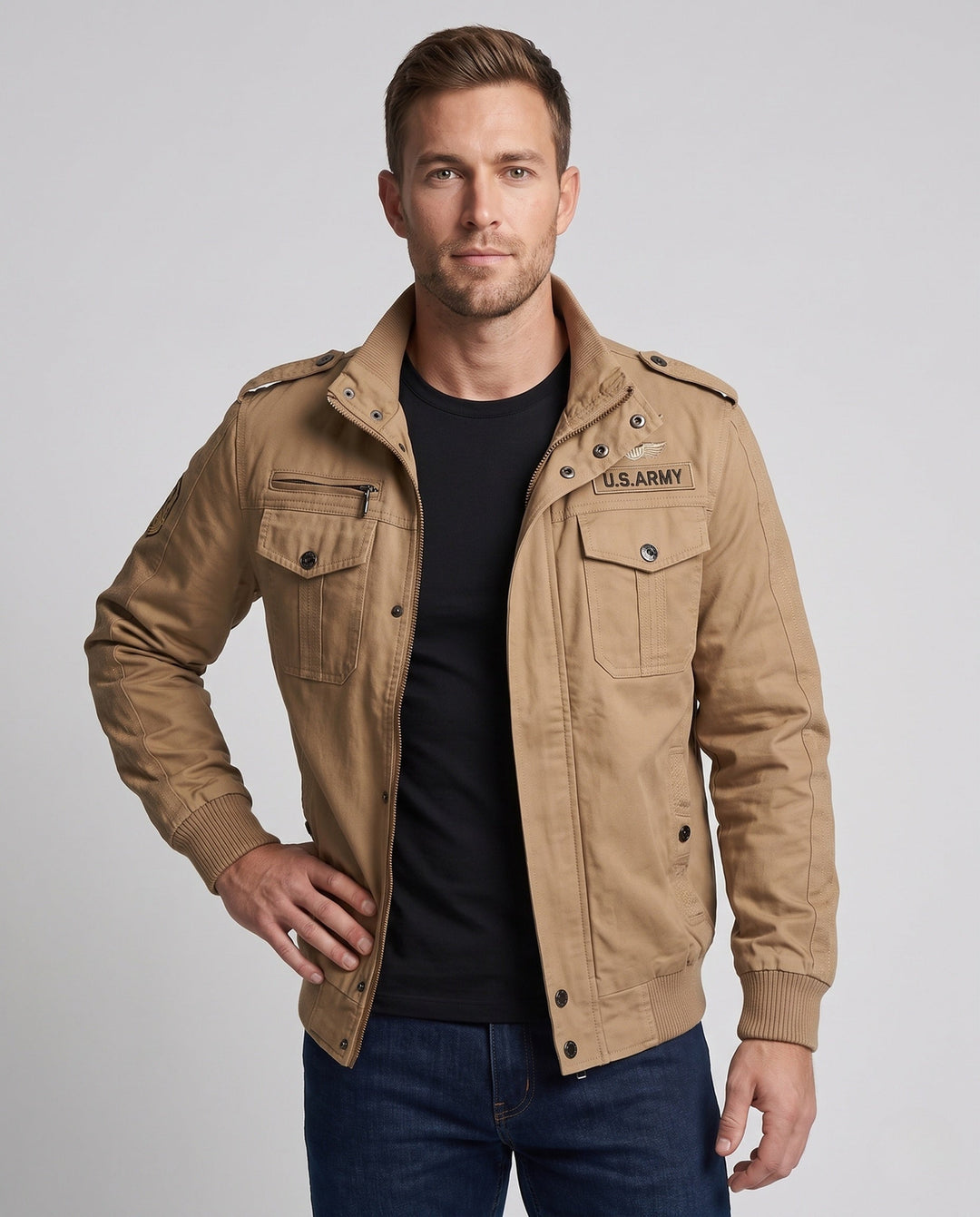 Herr Military-Inspired Utilityjacka