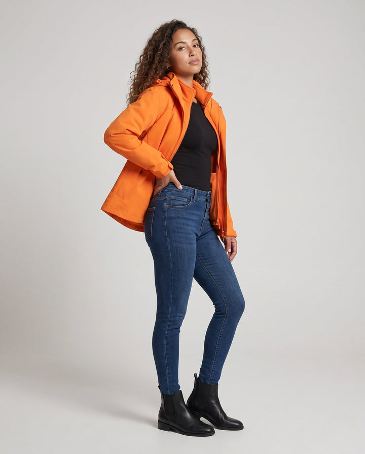 Dam Weatherproof utomhusjacka med hög krage