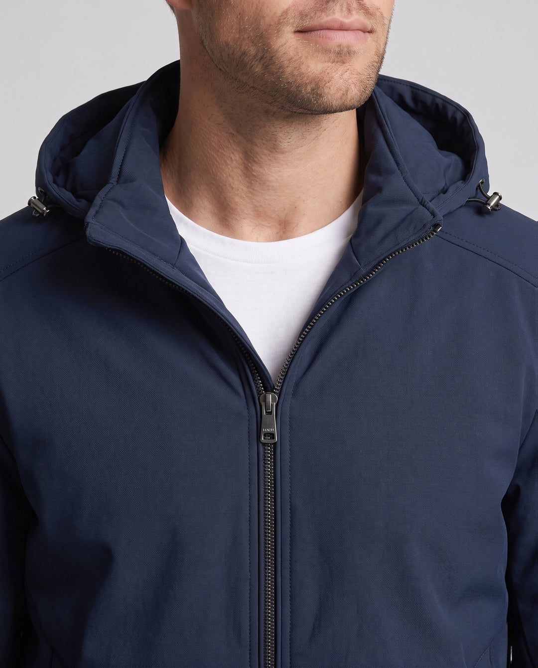 Men Vattenavvisande Softshell Övergångs Jacka med Quiltad Termisk Inre Foder och Huva