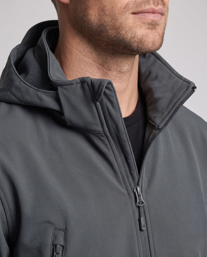 Herr Vattentät Softshell Tactical Jacka med Huva och Welded Dragkedjor