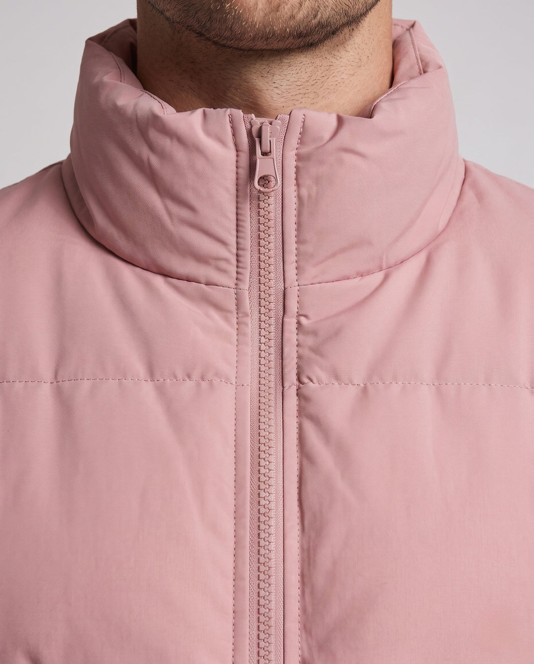 Herr Vadderad Avslappnad Quiltad Jacka med Hög Krage, Vind och Water Resistant Skal
