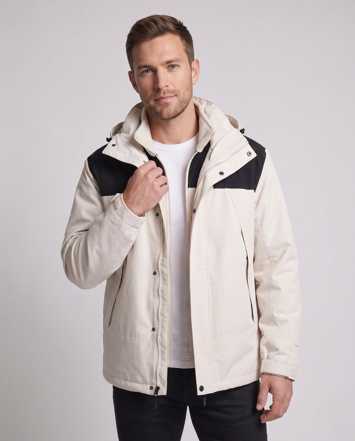 Herr Tvålagers Softshell‑allvädersjacka Mit Uttagbar Fleeceinnerjacka