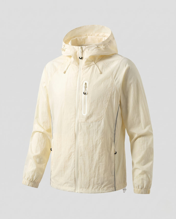 Unisex Leichte Wind- und Wasserabweisende Kapuzen-Übergangsjacke mit reflektierenden detaljer