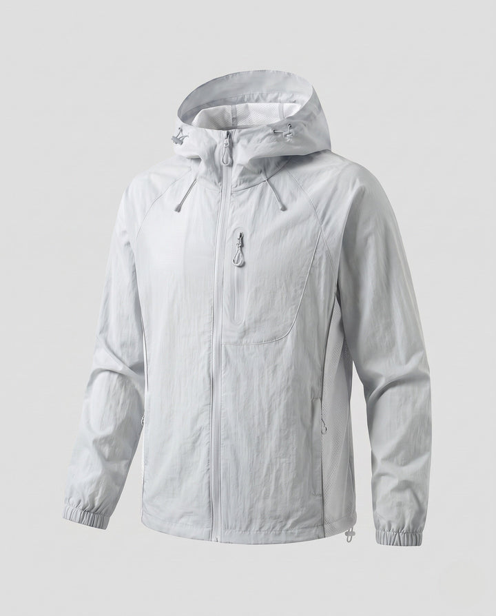Unisex Leichte Wind- und Wasserabweisende Kapuzen-Übergangsjacke mit reflektierenden detaljer
