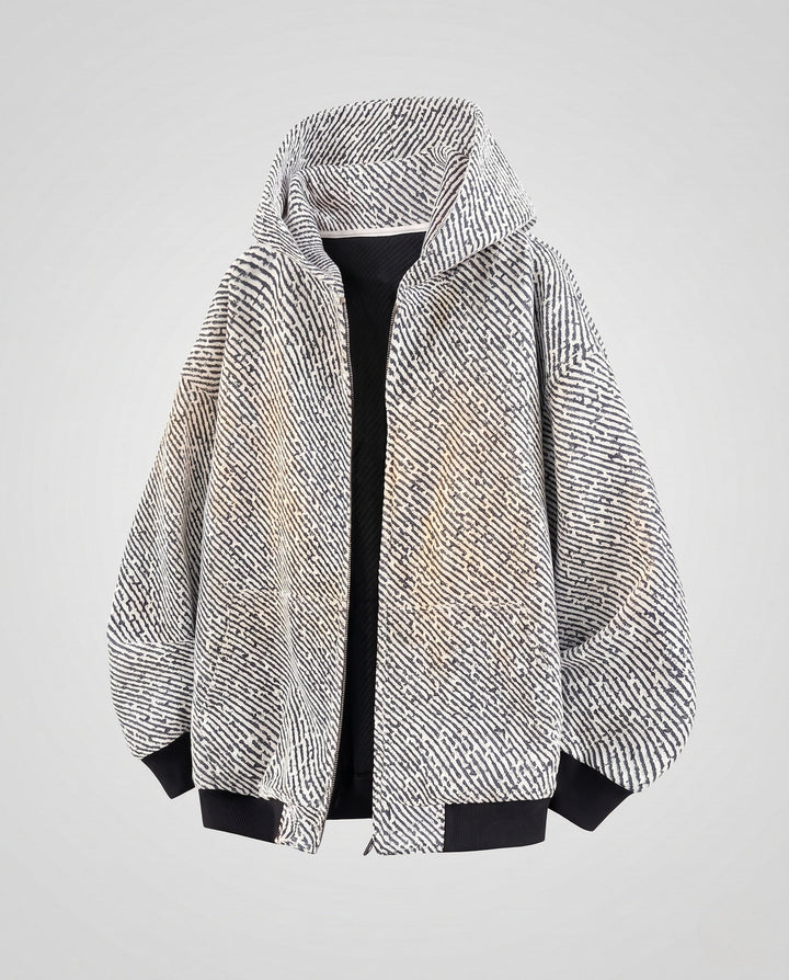 Unisex oversize teddy-fleece-Kapuzenjacke mit durchgehendem Reißverschluss und aufgesetzten Eingrifftaschen