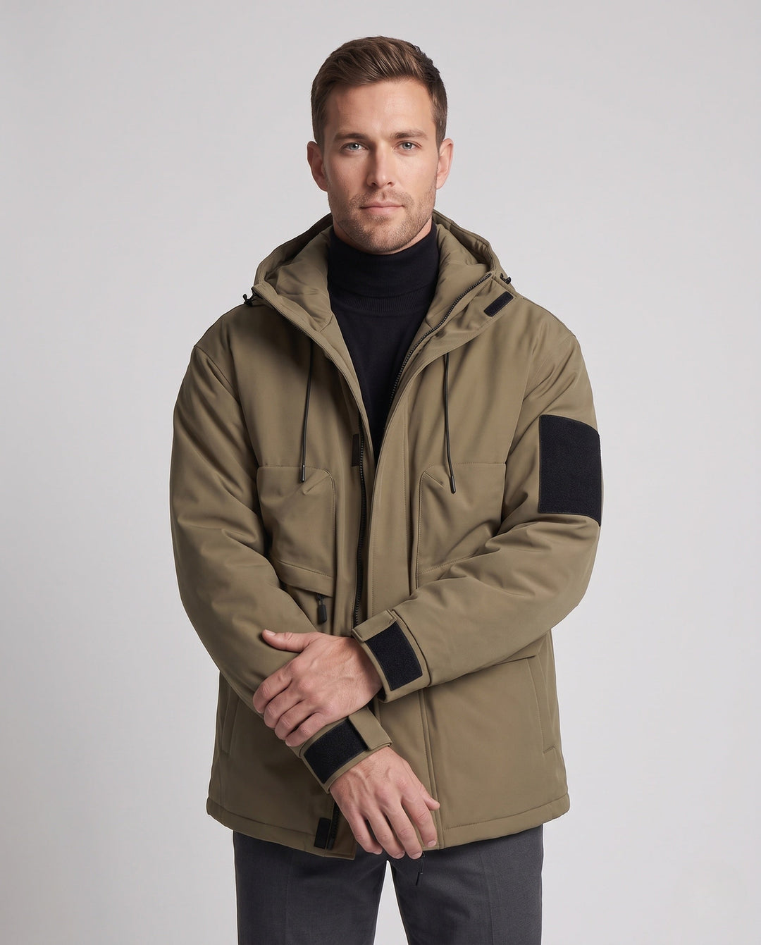 Herr Funktionell Utomhus Jacka med Generous Fickor