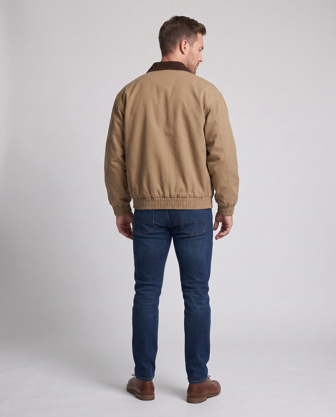 Herr Fashion Fritid Jacka med Dragkedja