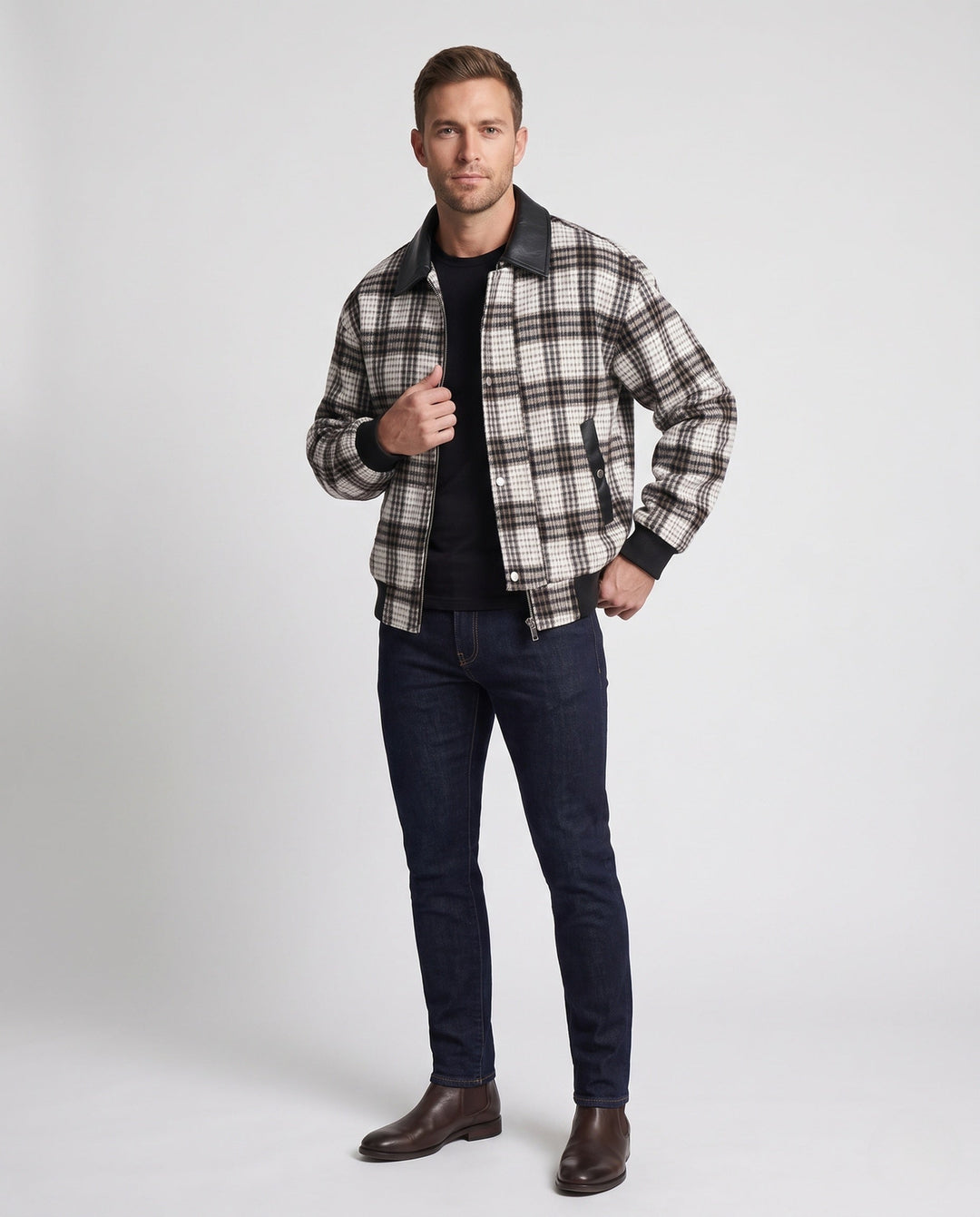 Herr Fashion Checkered Jacka