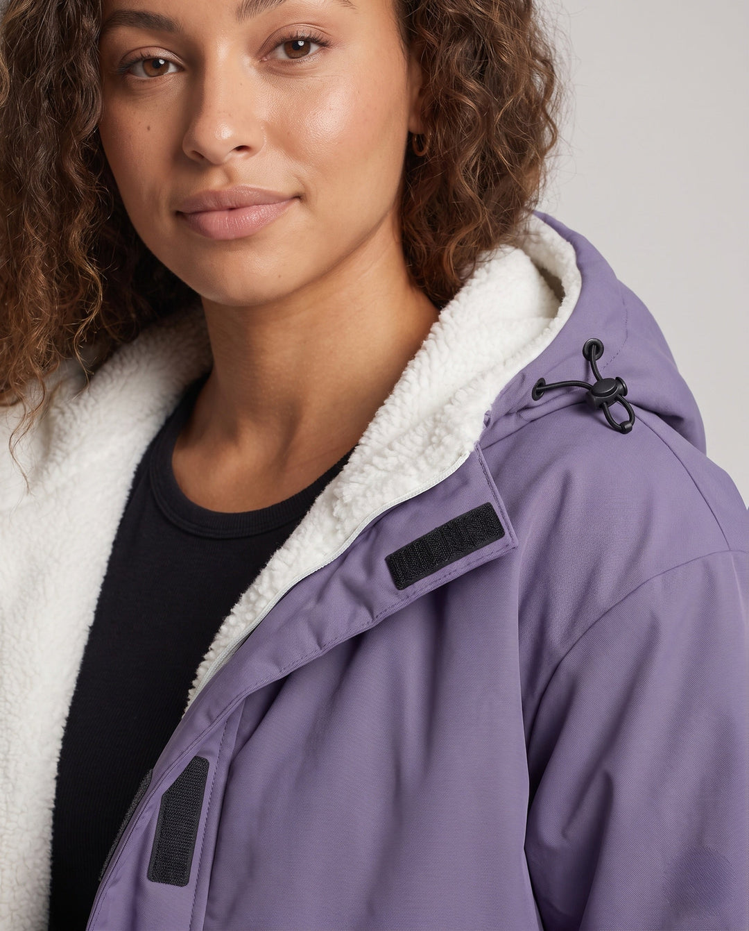 Dam varm fleece lined windbreaker