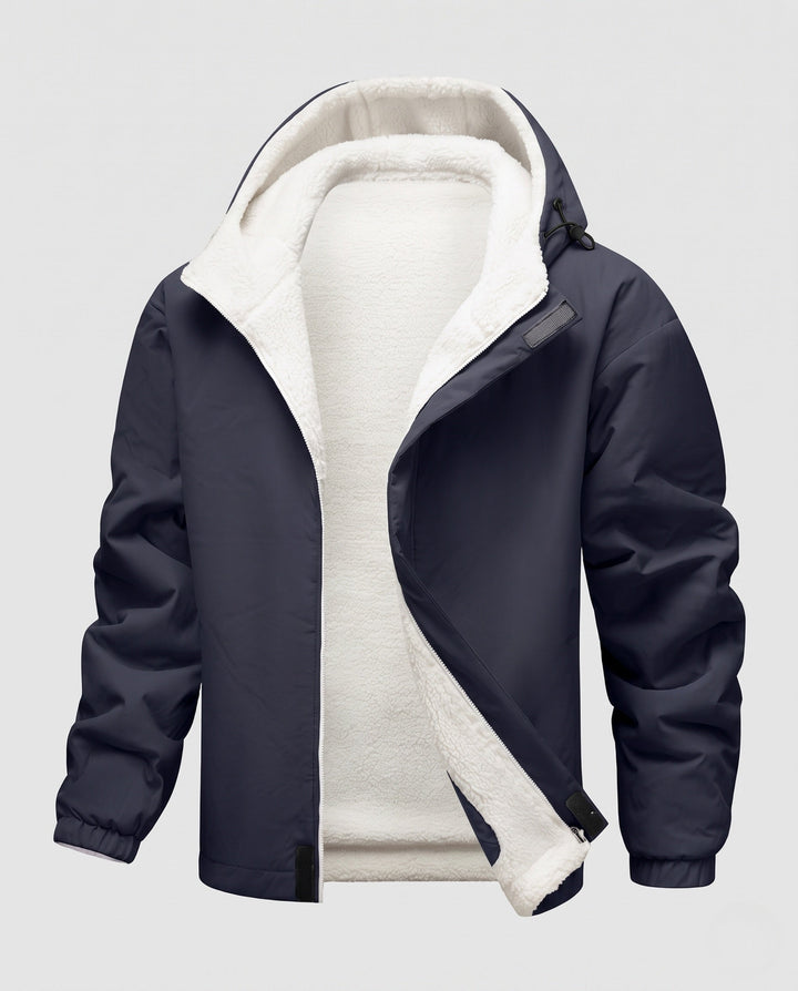 Dam varm fleece lined windbreaker