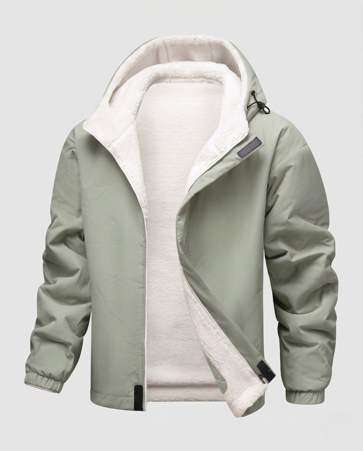 Dam varm fleece lined windbreaker