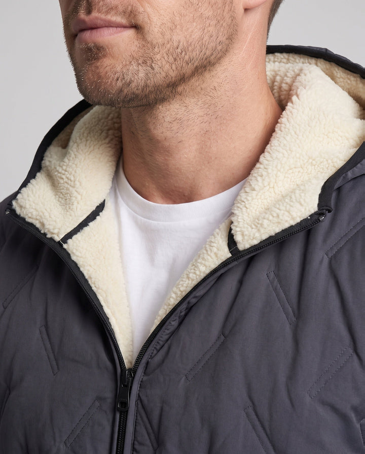 Herr Bekväm Fleece Fodrad Vinter Jacka