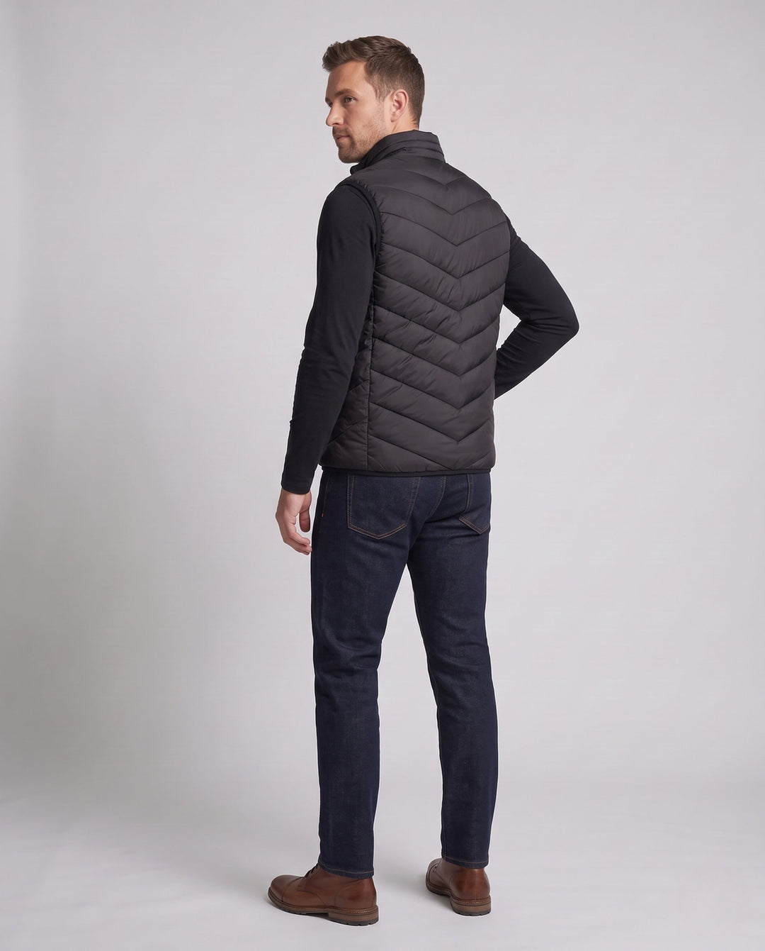 Herr Heated Quiltad Väst 1787797647