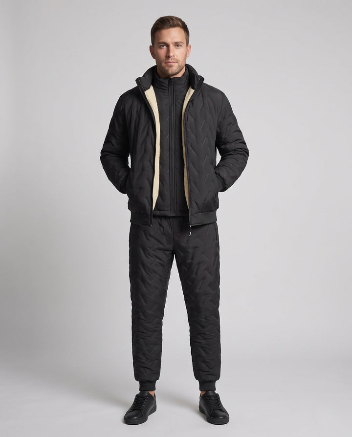 Herr Insulated Quiltad Jacka med Väst
