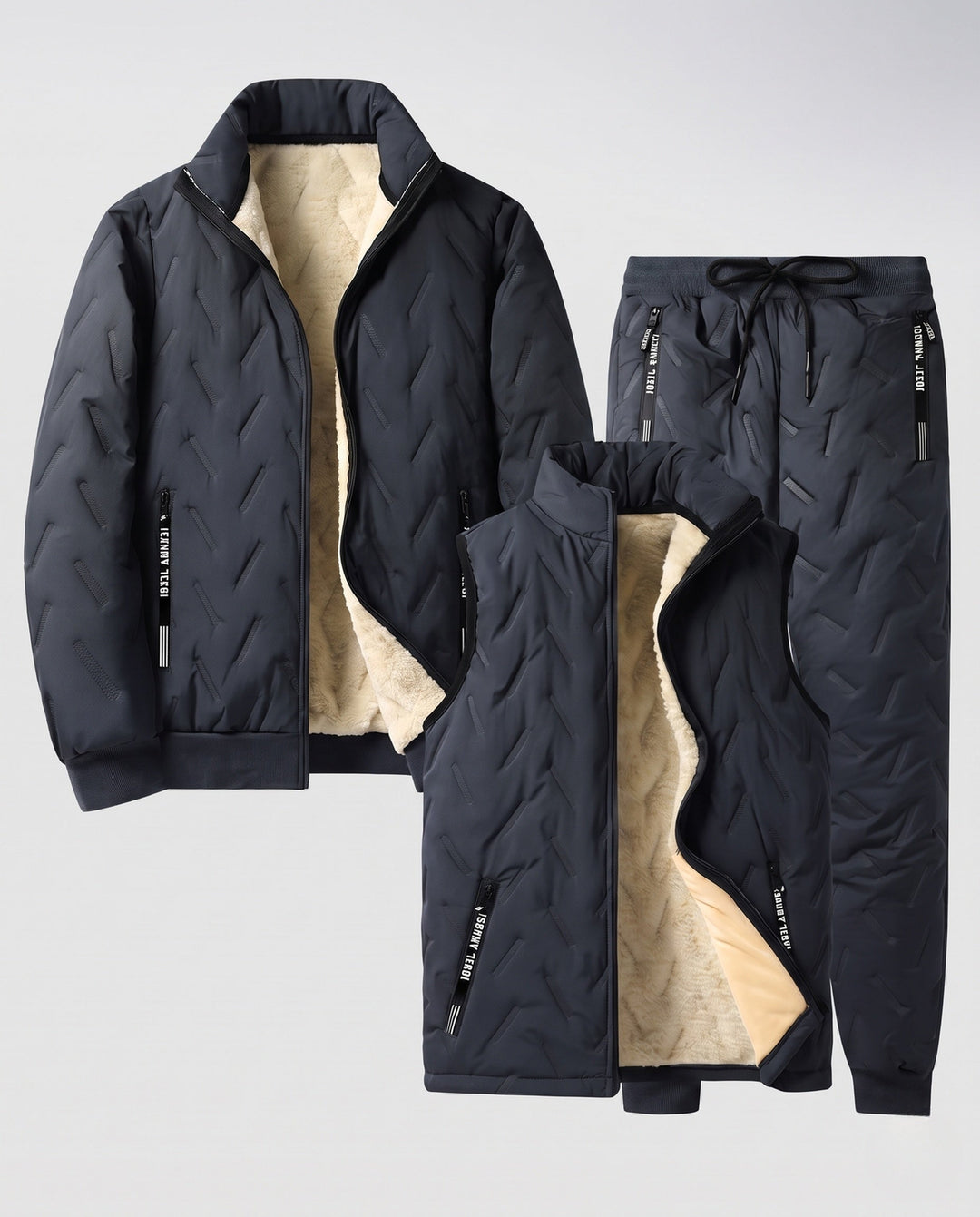 Herr Insulated Quiltad Jacka med Väst