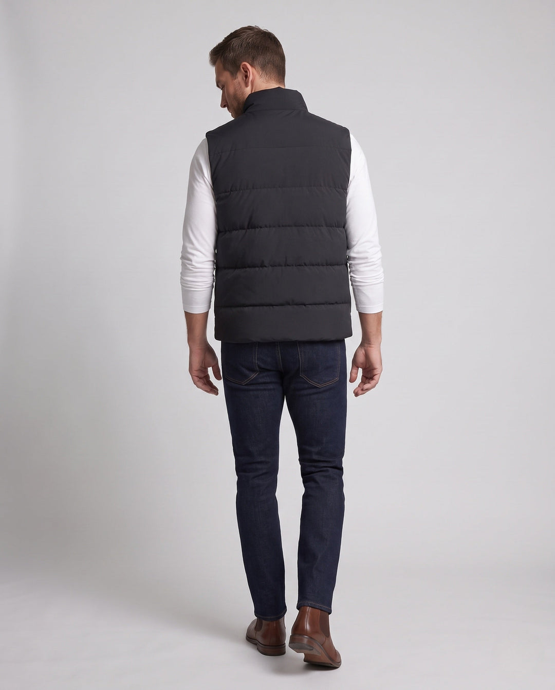 Herr Modern Quiltad Väst