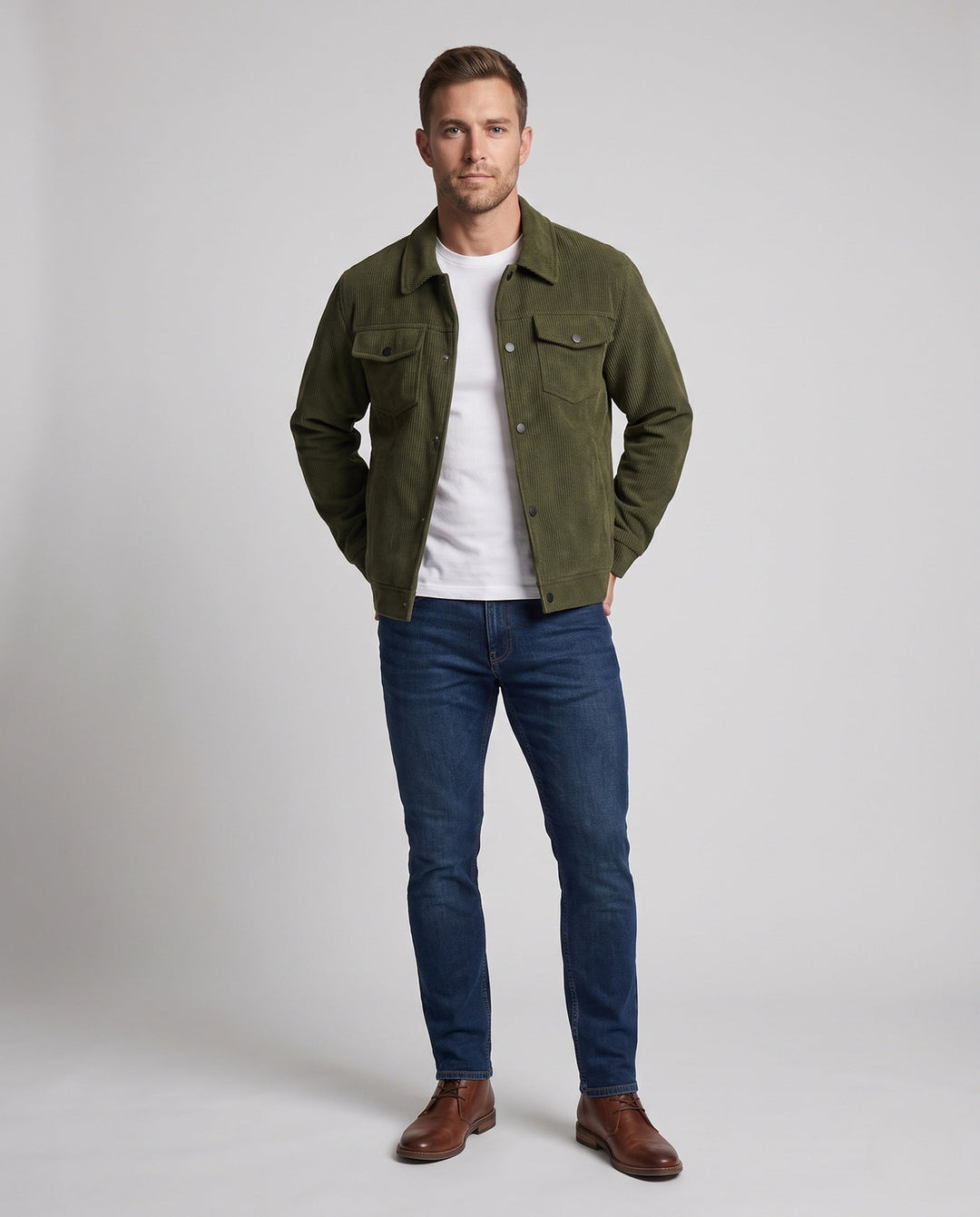 Herr Fashion Manchester Jacka med Fleecefodrad Interior