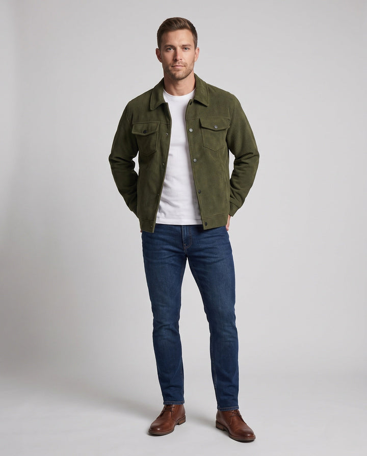 Herr Fashion Manchester Jacka med Fleecefodrad Interior