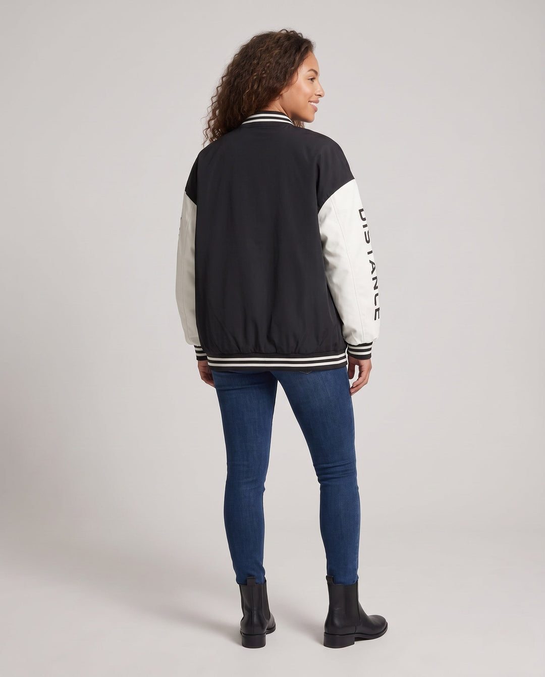 Unisex stilren oversize College jacka