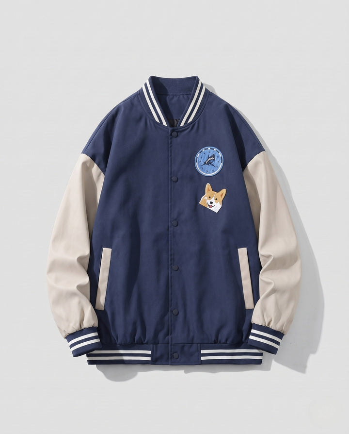 Unisex stilren oversize College jacka