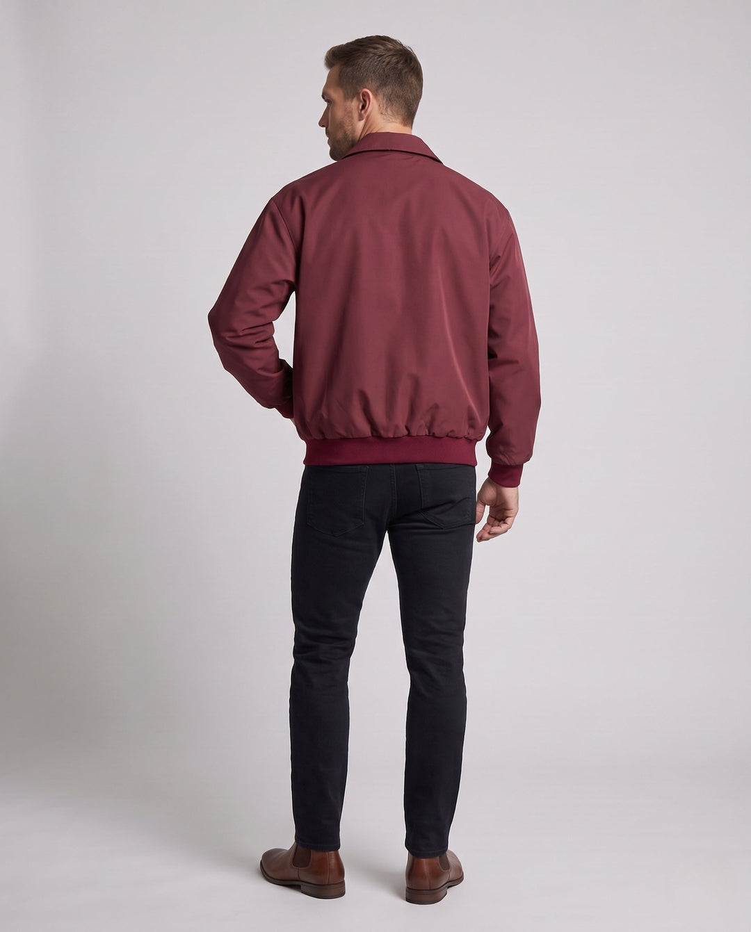 Herr Fashion Övergångs Jacka med Praktisk Fickor