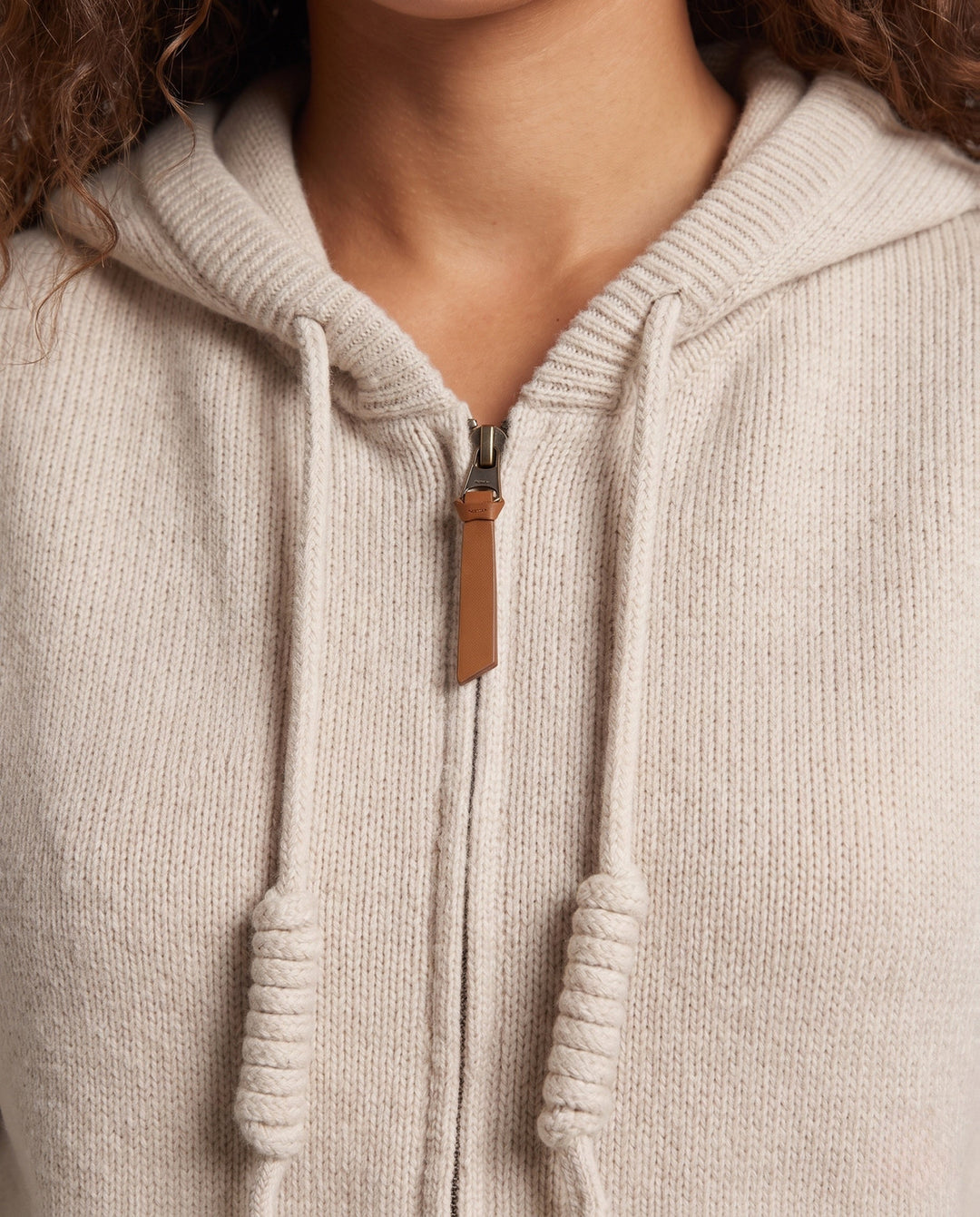 Dam ärmlös med huva Knit väst med hel Zip och Cashmere-like Softness