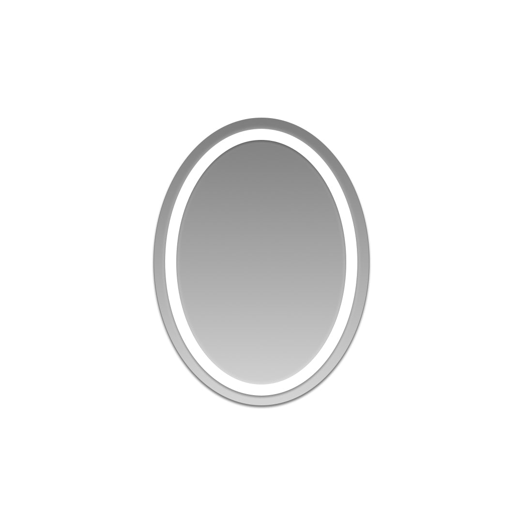 Badrumsspegel med belysning LED Oval Multifunktionell Lampa