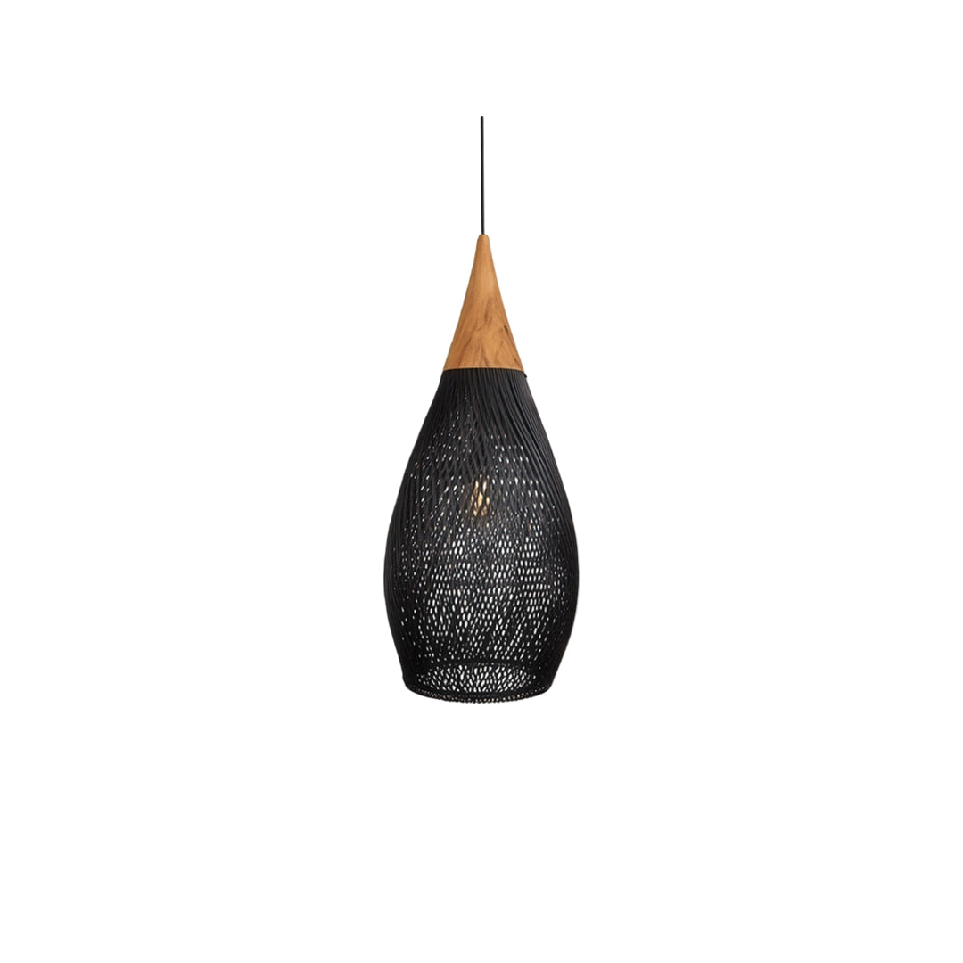 Vävda Ljuskronor Wabi-Sabi Rattan Taklampa