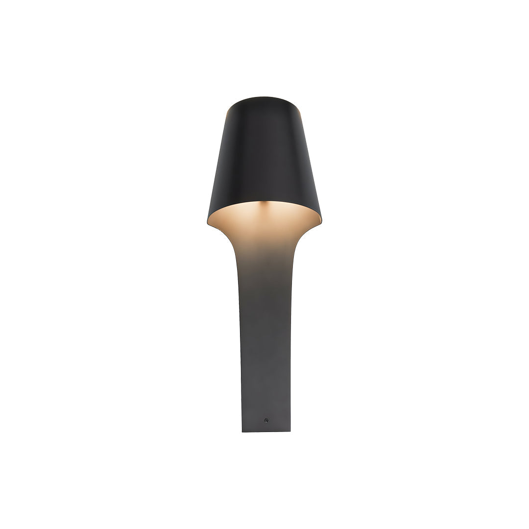 Svart Vägglampa Fransk Minimalistisk Metallbelysning