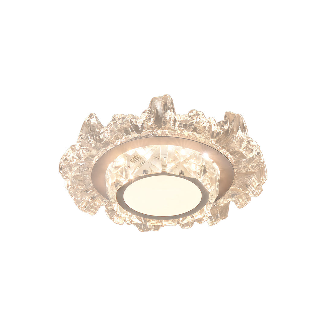Modern Vit Taklampa Crystal Taklampa