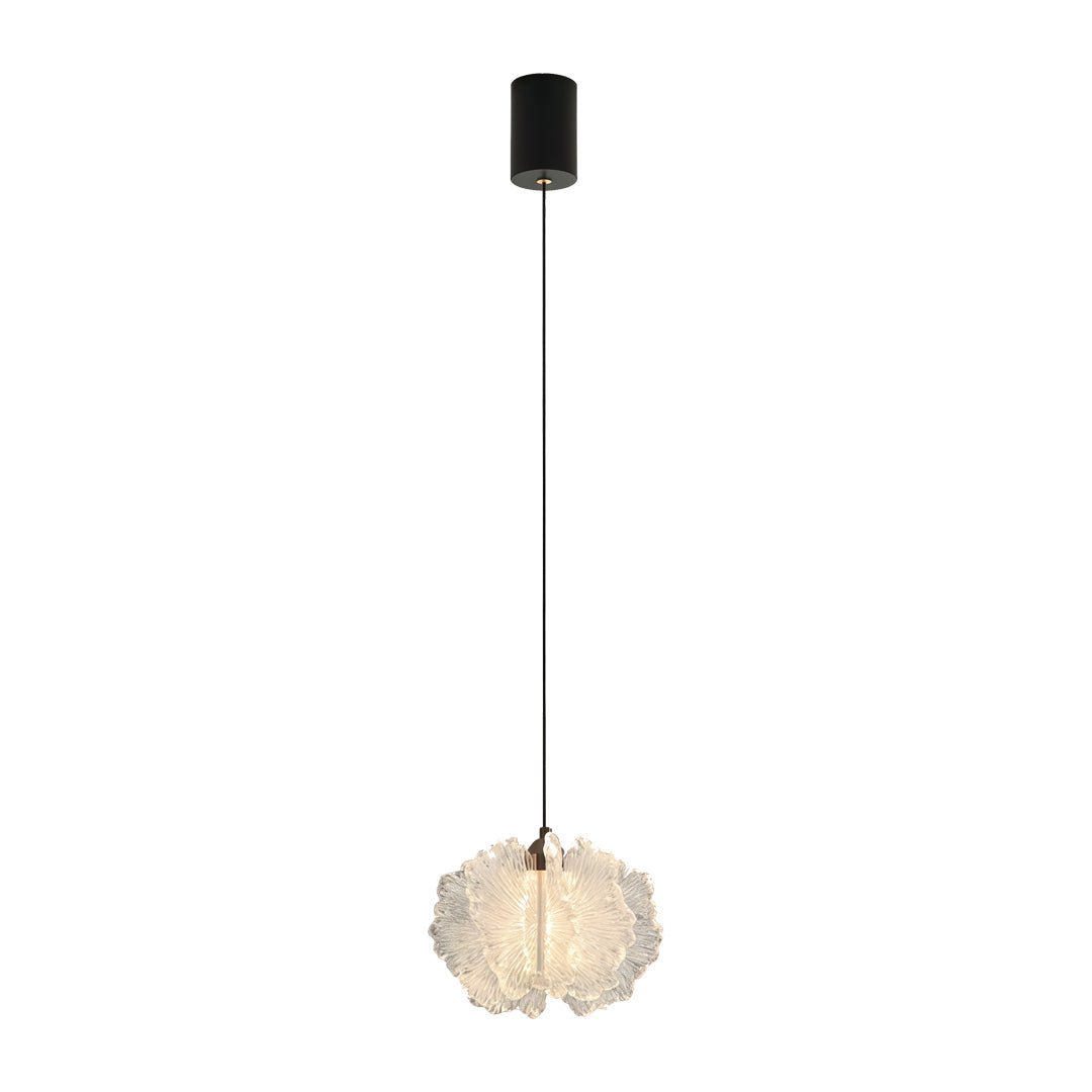 Petal Pendant Light Fransk Grädde-Stil Justerbar Taklampa